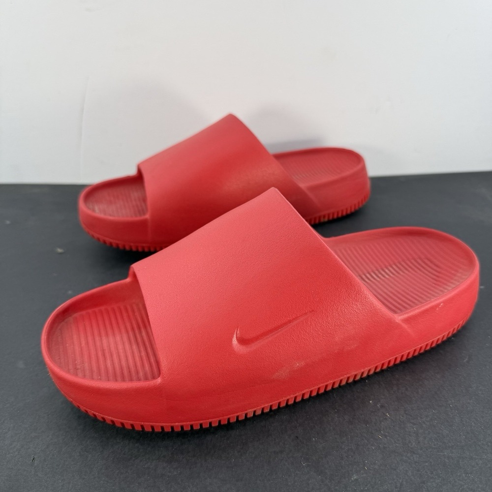 🔥Nike Calm Slides 'University Red' Men's Size 9 (FD4116-600) Womens 10